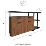 Ke Lai Sideboard/克萊黑玻璃餐櫃：圖片 2
