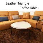 Leather Triangle Coffee Table/皮革三角茶几