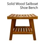 Solid Wood Sailboat Shoe Bench/實木帆船穿鞋凳