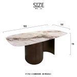 Eamonn Dining Table/艾蒙天然石餐桌：圖片 2