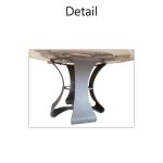 Glacier Dining Table With Lazy Susan/冰川天然石轉盤餐桌：圖片 3