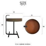Handle Leather Side Table/提把皮革邊几：圖片 2
