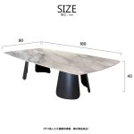 Snow Frost Clay Plate Coffee Table/雪霜陶板茶几：圖片 2