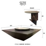 有轉盤的茶几組二 - Coffee Table With Lazy Susan/有轉盤的茶几組