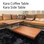 Kara Coffee Table & Kara Side Table/卡拉大茶几&卡拉長邊几