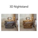 3D Nightstand/3D旋轉床頭櫃